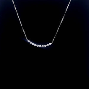0.30cts Round Brilliant Cut Diamonds | Designer Necklace | 18kt White Gold