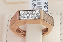 Load image into Gallery viewer, 0.32ct [16] Round Brilliant Cut Diamonds | Gents Ring | Size M | 18kt Rose Gold
