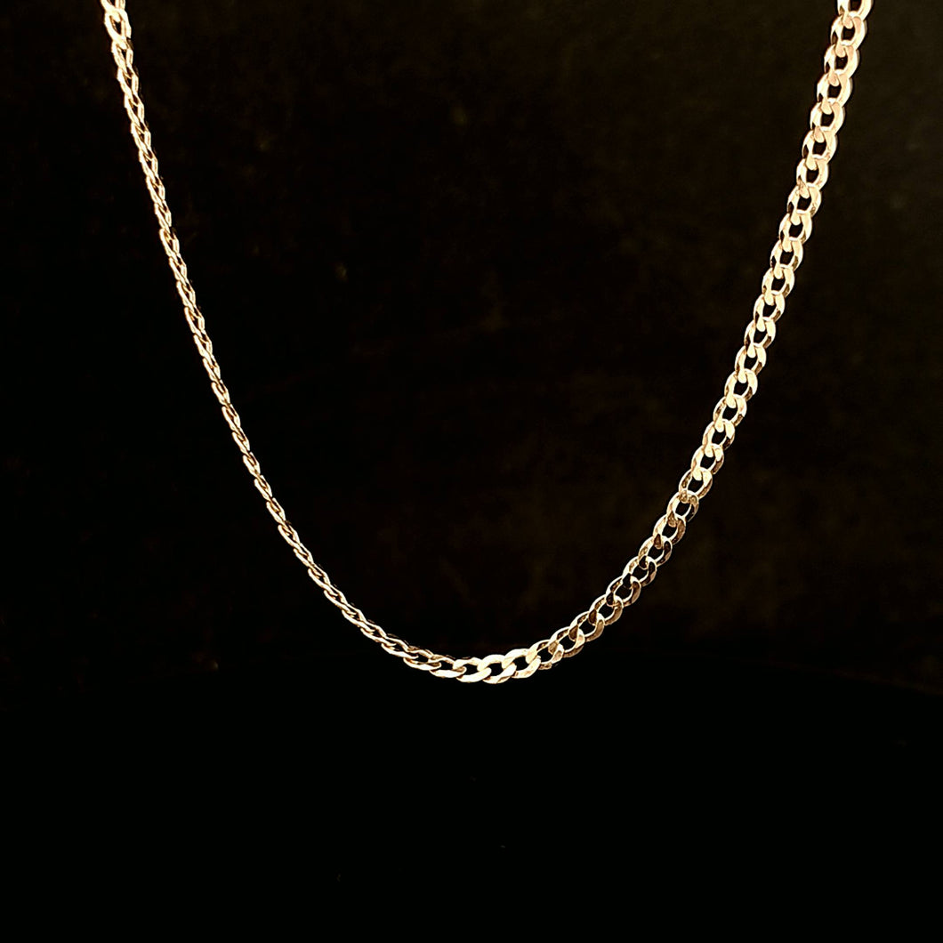 18kt Yellow Gold | Cuban Link Designer Chain | 45cm Length