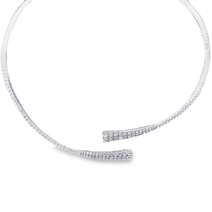 5.02cts [96] Round Brilliant Cut Diamonds | Designer Choker Necklace | 18kt White Gold