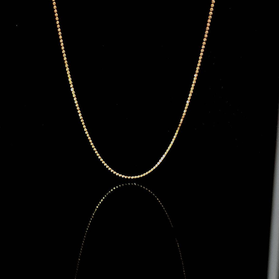 14kt Yellow Gold | 50cm Lenght | Ball Chain Design