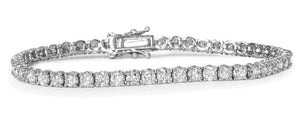 5.01cts [56] Round Brilliant Cut Diamonds | Tennis Bracelet | 18kt White Gold