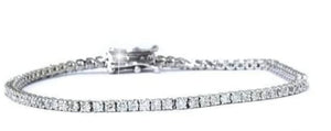 3.01cts [63] Round Brilliant Cut Diamonds | Tennis Bracelet | 18kt White Gold