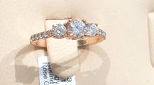 Load image into Gallery viewer, 1.00ct Round Brilliant Cut Diamonds | Trilogy Design | 14kt Rose Gold

