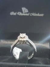 Load image into Gallery viewer, 1.00ct Round Brilliant Cut Diamonds | Halo Design | 14kt White Gold
