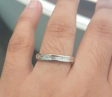 Load image into Gallery viewer, 0.44ct Emerald Cut Diamonds | Half Eternity Band | 18kt White Gold
