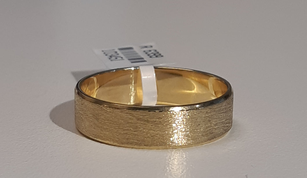 Gents Ring | Matt and Polish | 6mm Width | Size W