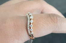 Load image into Gallery viewer, 0.50ct Round Brilliant Cut Diamonds | Designer Band | 14kt Yellow Gold
