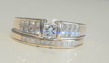 Load image into Gallery viewer, 1.00cts  Princess Cut Diamonds | Bridal Twinset | 14kt Yellow Gold
