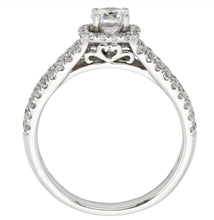 Load image into Gallery viewer, 1.00ct Round Brilliant Cut Diamonds | 3 Row Design | 14kt White Gold
