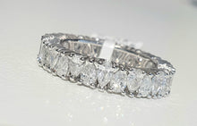Load image into Gallery viewer, 2.40cts [30] Pear Cut Diamonds | Full Eternity Ring | 18kt White Gold | Ring size J

