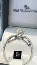 Load image into Gallery viewer, 1.02ct Round Brilliant Cut Centre Diamond Certified | 0.40cts Round Brilliant Cut Diamonds | Verragio Design Ring | 18kt White Gold

