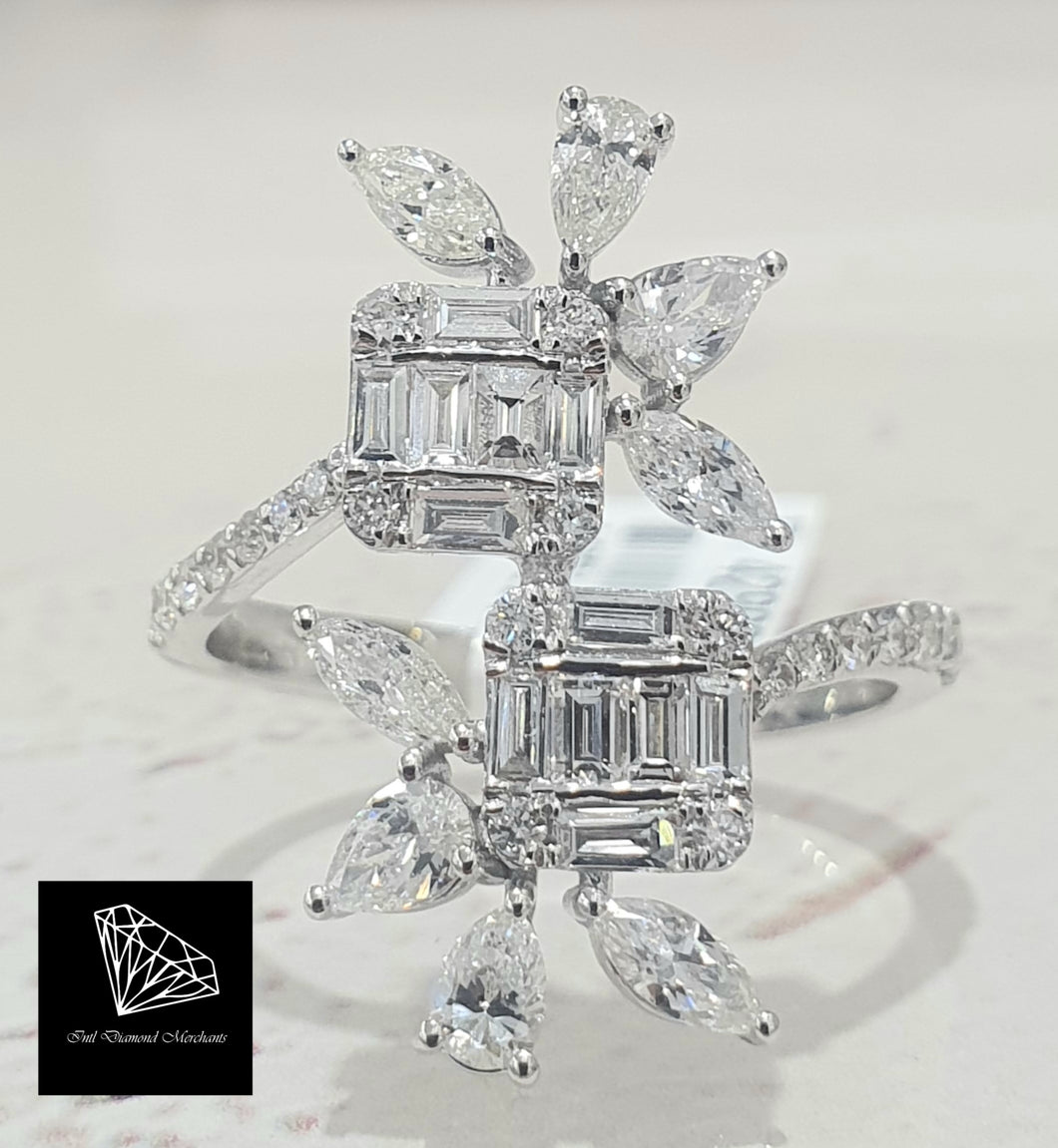 1.28cts [42] Round Brilliant, Pear and Marquise Cut Diamonds | Designer