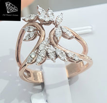 Load image into Gallery viewer, 0.45cts [30] Round Brilliant Cut Diamonds | Designer Ring | 18kt Rose Gold
