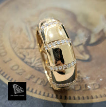Load image into Gallery viewer, 0.50cts Round Brilliant Cut Diamonds | Designer Eternity Style Ring | 14kt Yellow Gold
