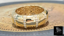 Load image into Gallery viewer, 0.50cts Round Brilliant Cut Diamonds | Designer Eternity Style Ring | 14kt Yellow Gold

