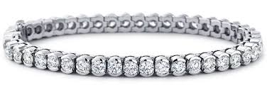 6.35ct [51] Round Brilliant Cut Diamond Tennis Bracelet set in 18kt White Gold